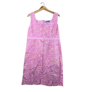 Fresh Produce Pink Citrus Print Shift Dress - Size 12